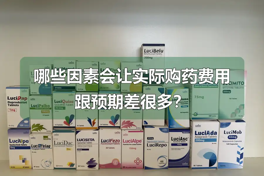 哪些因素会让实际购药费用跟预期差很多？
